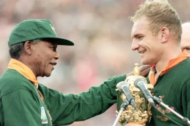 Springboks vs All Blacks 1995, Joel Stransky drop goal, Francois Pienaar Nelson Mandela, Ellis Park rugby history, where were you 1995 World Cup. Chills: Springbok Fans Share Memories of Historic 1995 World Cup Final. 1995 Rugby World Cup final anniversary
