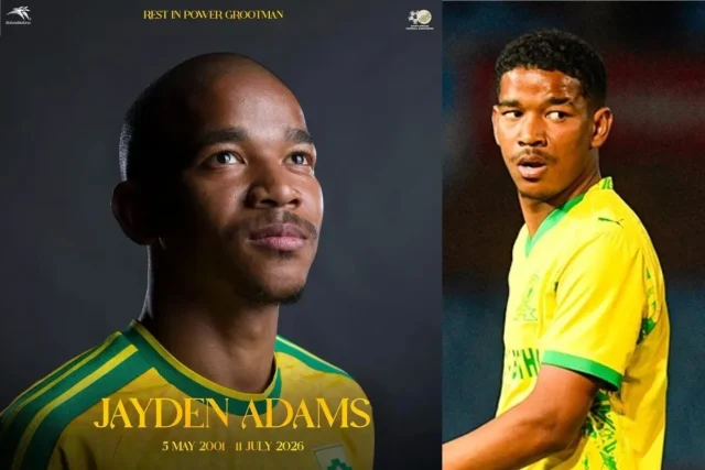 Touching Tribute: Jayden Adams’ Parents Recall His Childhood Football Passion Jayden Adams parents interview, Candice and Juanito Adams, Jayden Adams childhood memories, Bafana Bafana midfielder family tribute, Mamelodi Sundowns player death update. Touching Tribute: Jayden Adams’ Parents Recall His Childhood Football Passion