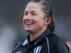 “Give Cancer the Red Card!”: Rugby World Unites Behind Trailblazer Aimee Barrett-Theron Aimee Barrett-Theron referee, SA Rugby news, breast cancer self-check reminder, women in rugby, world rugby news. Rugby Community Rallies Behind Referee Aimee Barrett-Theron After Cancer Diagnosis. Aimee Barrett-Theron breast cancer