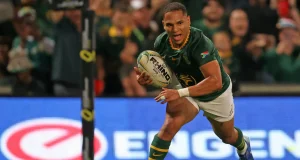 Rassie Erasmus Shakes Up Springbok Scrumhalf Hierarchy Ahead of All Blacks Series Springbok scrumhalves, Herschel Jantjies, Rassie Erasmus, Grant Williams, Cobus Reinach, Embrose Papier, Faf de Klerk. Springboks vs All Blacks 2026, Rugby's Greatest Rivalry, Springbok squad selection, Morné van den Berg, Ellis Park Test. Rassie Erasmus Makes Big Scrumhalf Decision: Jantjies In, Papier Released