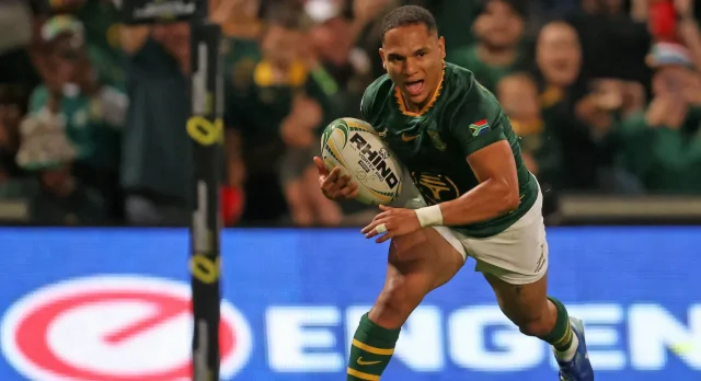Springbok scrumhalves, Herschel Jantjies, Rassie Erasmus, Grant Williams, Cobus Reinach, Embrose Papier, Faf de Klerk. Springboks vs All Blacks 2026, Rugby's Greatest Rivalry, Springbok squad selection, Morné van den Berg, Ellis Park Test. Rassie Erasmus Makes Big Scrumhalf Decision: Jantjies In, Papier Released