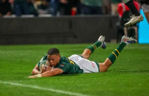 New Green & Gold Blood: Meet the 4 Debutants Who Just Became Springboks Against Wales New Springboks 2026, Carlu Sadie Springbok debut, Ruben van Heerden Springbok #958. Vusi Moyo flyhalf, Jaco Williams Glenwood, Springboks vs Wales 43-0, Rassie Erasmus debutants, Affies Springboks. Meet South Africa’s 4 Newest Springboks After Wales Victory