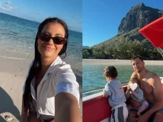 Springbok Star Handré Pollard and Wife Marise Enjoy Island Vacation with Their Two Children Handré Pollard, Marise Pollard, Springboks family, Handre Pollard Mauritius. Handré Pollard children, Rachel Kolisi, Springbok wives, local celeb vacations
