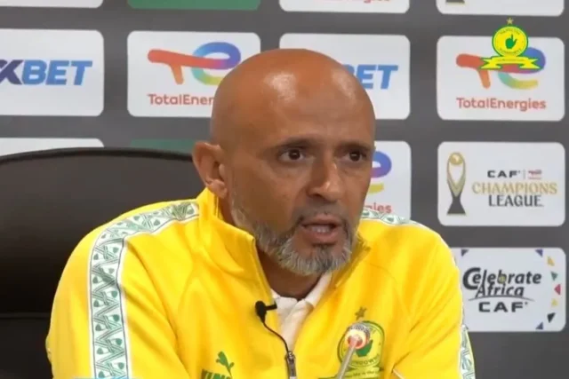 Mamelodi Sundowns referees. Miguel Cardoso latest news. Sundowns yellow cards. Mamelodi Sundowns news. PSL referees. PSL refereeing controversy. Sundowns 2026/27. Betway Premiership. Sundowns vs AmaZulu. Orlando Pirates. South African football. PSL news. Miguel Cardoso referees