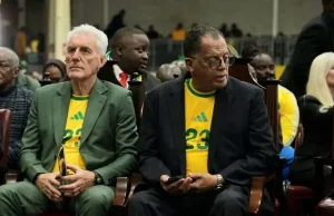 Danny Jordaan Tried to Convince Hugo Broos to Stay With Bafana Bafana Hugo Broos Bafana Bafana. Danny Jordaan Hugo Broos. Hugo Broos exit. Bafana Bafana coach. Bafana Bafana latest news. SAFA news. Pitso Mosimane Bafana Bafana. Pitso Mosimane successor. Hugo Broos South Africa. Bafana Bafana 2026 World Cup. South Africa national team