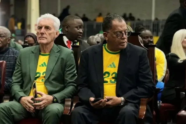 Danny Jordaan Tried to Keep Hugo Broos at Bafana Bafana Hugo Broos Bafana Bafana. Danny Jordaan Hugo Broos. Hugo Broos exit. Bafana Bafana coach. Bafana Bafana latest news. SAFA news. Pitso Mosimane Bafana Bafana. Pitso Mosimane successor. Hugo Broos South Africa. Bafana Bafana 2026 World Cup. South Africa national team