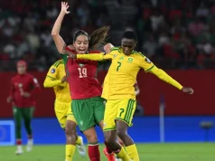 Banyana Banyana Knocked Out of WAFCON 2026 After Morocco Defeat Banyana Banyana.Banyana Banyana WAFCON 2026. South Africa vs Morocco. Morocco vs Banyana Banyana. WAFCON 2026. Women’s Africa Cup of Nations 2026. Banyana Banyana latest news. Banyana Banyana result. Thembi Kgatlana. Desiree Ellis. Morocco WAFCON. CAF Women’s Africa Cup of Nations. South African women’s football. Banyana Banyana quarter-final. Banyana Banyana eliminated. Morocco 2-1 South Africa. African women’s football
