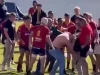 UGLY SCENES: Mass Sideline Brawl Halts EG Jansen vs Menlopark 1st XV Clash Schoolboy rugby fight, EG Jansen vs Menlopark brawl, Noordvaal rugby incident, Kobus Wiese, SA school rugby violence, Pretoria high school rugby. Ugly Schoolboy Rugby Fight: EG Jansen vs Menlopark Brawl
