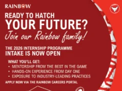 Rainbow Internship Programme 2027: 11 Paid Graduate Opportunities Open Across South Africa Rainbow Internship Programme 2027, graduate internships South Africa, Rainbow poultry jobs. food safety internships SA, veterinary technologist graduate roles, SHERQ internships, agricultural jobs South Africa