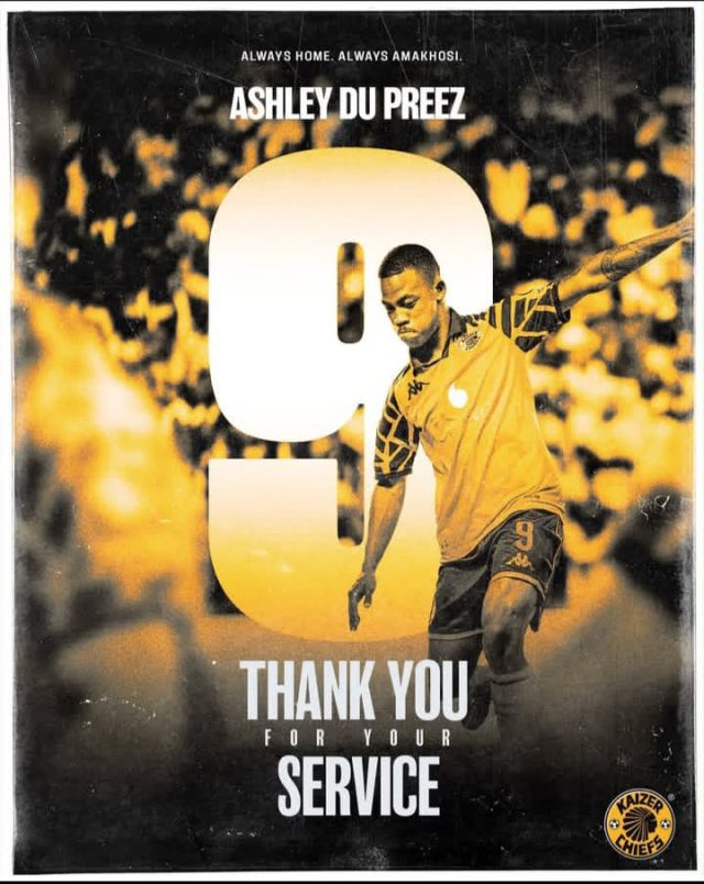 Transfer Confirmed: Kaizer Chiefs Bid Farewell to Striker Ashley Du Preez Ashley Du Preez, Kaizer Chiefs, Stellenbosch FC, PSL transfer news. Amakhosi transfer updates, Naturena, Betway Premiership, Stellenbosch FC signings. Transfer Confirmed: Kaizer Chiefs Bid Farewell to Striker Ashley Du Preez