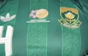 WWE Superstar Drew McIntyre Flexes in New Bafana Bafana Jersey During Intense Workout Drew McIntyre workout video, Bafana Bafana green and gold jersey, 2026 FIFA World Cup kit. Drew McIntyre Bafana Bafana jersey, WWE Drew McIntyre South Africa, new Bafana Bafana adidas kit 2026