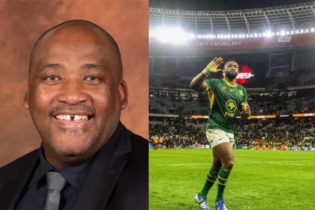 Gayton McKenzie All Blacks fans. Gayton McKenzie Springboks. All Blacks supporters South Africa. Siya Kolisi. Springboks vs All Blacks. Rugby’s Greatest Rivalry. Springboks news. All Blacks news. Rassie Erasmus. South African rugby. FNB Stadium Test. Springboks supporters