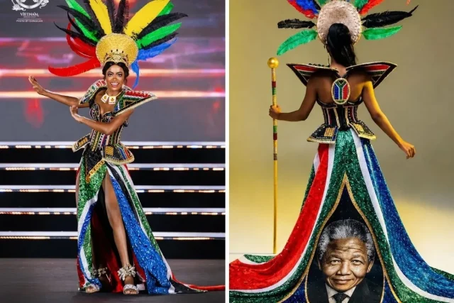 Romanda Hombir Wows in Miss World South Africa National Costume Romanda Hombir national costume. Romanda Hombir Miss World. Miss World South Africa 2026. Romanda Hombir. Miss World 2026. Miss World South Africa national costume. Romanda Hombir dance. South Africa Miss World. Miss World finale 2026. Romanda Hombir heritage