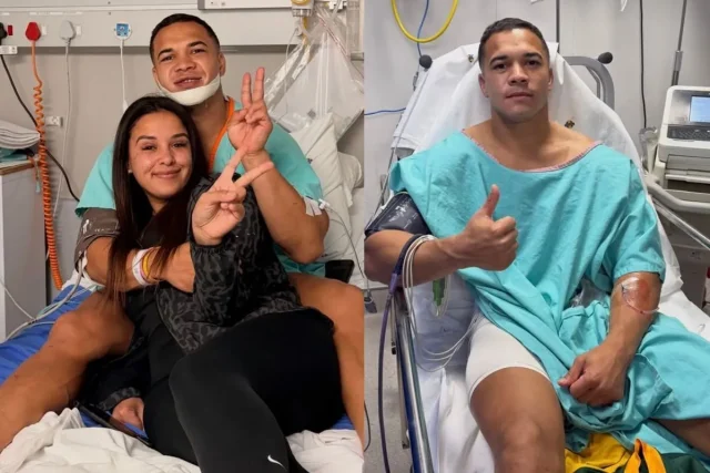 Layla Kolbe Shares Emotional Message After Cheslin’s Jaw Injury Cheslin Kolbe, Layla Kolbe, Springboks, Bafana? No, Rugby, All Blacks, Rassie Erasmus, Springbok injuries, South African rugby, Cheslin Kolbe injury, FNB Stadium