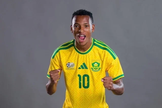 Pitso Mosimane Explains Relebohile Mofokeng's Role for Bafana Relebohile Mofokeng, Pitso Mosimane, Bafana Bafana, Mofokeng position, Mofokeng role, Royal Union SG, Orlando Pirates, AFCON qualifiers, South African football, Bafana news, PSL news