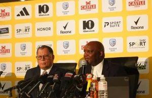 Pitso Mosimane Names Marcus Mashilo as New Bafana Bafana Goalkeeper Coach Pitso Mosimane new Bafana Bafana goalkeeper coach. Marcus Mashilo. Bafana Bafana goalkeeper coach. Pitso Mosimane. Bafana Bafana technical team. South Africa national team. Marcus Mashilo Sundowns. Bafana Bafana 2027 AFCON qualifiers. Ronwen Williams. Ricardo Goss