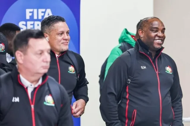 Benni McCarthy Explains Why He Leaves Kenya After Every Break Benni McCarthy Kenya. Benni McCarthy latest news. Benni McCarthy Kenya coach. Benni McCarthy work permit. Kenya national team. Harambee Stars. Football Kenya Federation. FKF. Kenya AFCON qualifiers. 2027 AFCON qualifiers. McCarthy Kenya coaching staff