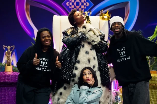 Bontle Modiselle Wins The Masked Singer SA Season 3 as Spotty Bontle Modiselle Masked Singer SA. The Masked Singer South Africa season 3. Bontle Modiselle Spotty. Masked Singer SA winner. Spotty unmasked. Robot Boii Mosquito. Khanyi Mbau Chopsticks. Judith Sephuma Gogga. Somizi Golden Ear. SABC 2. Masked Singer South Africa