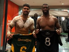 Siya Kolisi pays tribute to All Blacks rivalry: ‘One person sharpens another’ Siya Kolisi All Blacks. Siya Kolisi, Springboks, All Blacks, Ardie Savea, South Africa vs New Zealand, Springboks rivalry, Rugby’s Greatest Rivalry, Springbok captain