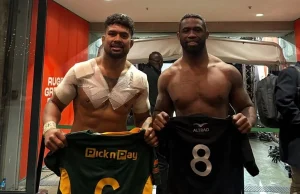 Siya Kolisi pays tribute to All Blacks rivalry: ‘One person sharpens another’ Siya Kolisi All Blacks. Siya Kolisi, Springboks, All Blacks, Ardie Savea, South Africa vs New Zealand, Springboks rivalry, Rugby’s Greatest Rivalry, Springbok captain