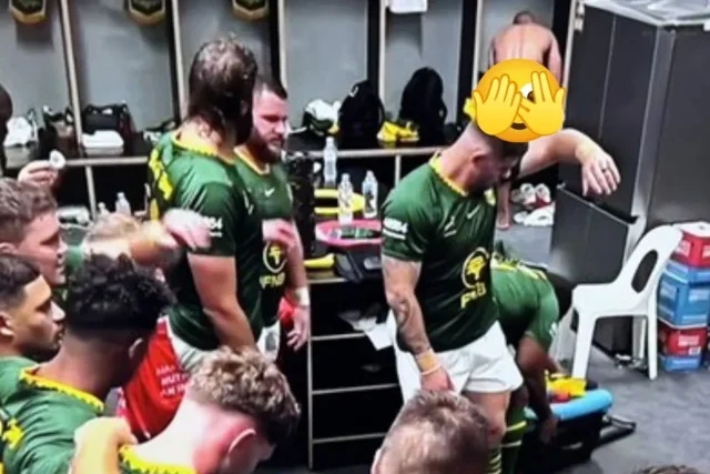 Springbok player caught on live locker-room camera during Wallabies clash Springbok locker room video, Springbok player caught on camera, Springboks vs Wallabies, Springbok viral video, Springboks locker room, Wallabies 42-38, South Africa rugby, Springboks latest news, rugby viral moment