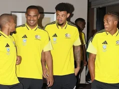 Bafana Bafana Return to FIFA Top 50 After Guinea Victory Bafana Bafana, FIFA rankings, South Africa FIFA ranking, Pitso Mosimane, Bafana Bafana news, South Africa football, Guinea vs South Africa, AFCON 2027, AFCON qualifiers, Ime Okon, Samukelo Kabini, African football