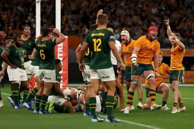 Three Big Lessons From Perth as Wallabies Shock Springboks 42-38 Springboks, Wallabies, Wallabies vs Springboks, SAvAUS, South Africa rugby, Australia rugby, Rassie Erasmus, Les Kiss, Ryan Lonergan, Aphelele Fassi, Len Ikitau, Handre Pollard, Rugby Championship, Rugby World Cup 2027, Rugby news, Springbok news, Wallabies news