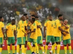 Bafana Bafana Thrash Eritrea 5-0 in Cairo to Go Top of Group D Bafana Bafana, Eritrea, South Africa, AFCON 2027, AFCON qualifiers, Relebohile Mofokeng, Oswin Appollis, Pitso Mosimane, Group D