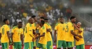 Bafana Bafana Thrash Eritrea 5-0 in Cairo to Go Top of Group D Bafana Bafana, Eritrea, South Africa, AFCON 2027, AFCON qualifiers, Relebohile Mofokeng, Oswin Appollis, Pitso Mosimane, Group D