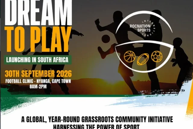 Dream to Play: Global Youth Sports Initiative Launches in Cape Town Dream to Play, Roc Nation Sports International, RNSI, Cape Town, Nyanga, Youth Sports, Youth Football, Football Clinic, South Africa Sport, Nkala FTBL, Lwazi Mlonyeni, Youth Development, Rugby, Basketball, Football SA, Sports Development, Cape Town News