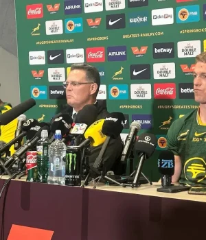 Springboks Confirm Team Announcement Time for Wallabies Test Springboks team announcement. Springboks vs Wallabies. Springboks team news. Rassie Erasmus. Springboks lineup. Springboks team selection. Wallabies vs Springboks. Springboks squad. Handre Pollard. Canan Moodie. Franco Mostert