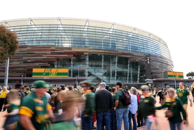 Springboks Lose 42-38 to Wallabies in Thrilling Perth Test Springboks vs Wallabies, Springboks Wallabies result, Springboks Australia, Wallabies 42-38 Springboks, Springboks Perth, Springboks defeat, Andre Esterhuizen captain, Rassie Erasmus, Optus Stadium, South Africa rugby