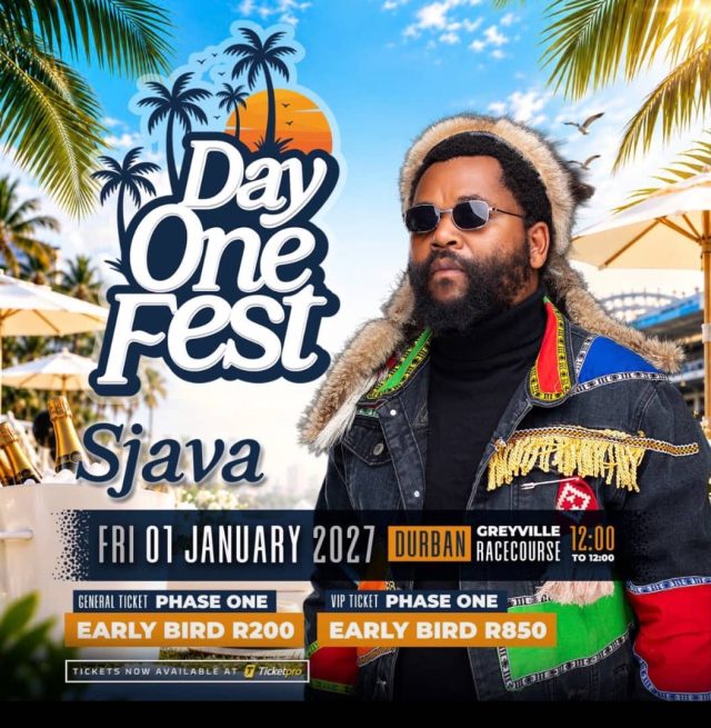 Day One Fest Durban 2027: Sjava, Nasty C, Elaine and More Announced Day One Fest Durban 2027. Day One Fest 2027. Day One Fest Durban. Sjava Day One Fest. Nasty C Day One Fest. Day One Fest lineup. Durban music festivals 2027. Greyville Racecourse events. Sjava Durban. Nasty C Durban. Zee Nxumalo. Ami Faku. Elaine South Africa. Professor South Africa. DJ Fresh South Africa. Feza. South African music festivals. Durban entertainment. Mzansi music events