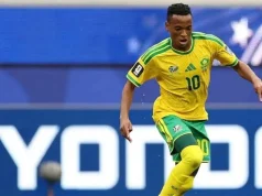 Relebohile Mofokeng Shines in Bafana Bafana’s 5-0 Win Over Eritrea Relebohile Mofokeng, Bafana Bafana, Eritrea, Pitso Mosimane, AFCON 2027, AFCON Qualifiers, South Africa Football, SA Football, Mzansi Football, Royale Union Saint-Gilloise, Oswin Appollis, Bafana News, African Football, Mofokeng