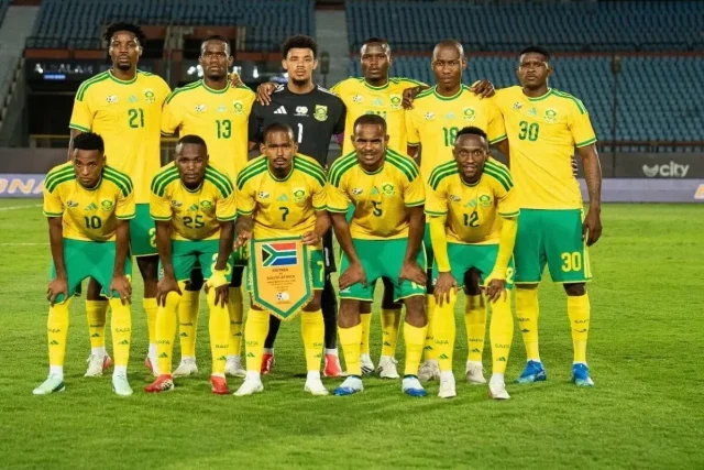 Dithejane Scores on Debut as Bafana Beat Egypt 1-0 Bafana Bafana beat Egypt. Egypt vs Bafana Bafana result. Puso Dithejane debut goal. Bafana Bafana 1-0 Egypt. Pitso Mosimane Egypt Cairo. Sage Goss saves. Bafana Bafana friendly report. Egypt vs South Africa match report. Bafana Bafana news. Soccer, Bafana Bafana, Pitso Mosimane, Egypt, International Friendly, Match Report, Puso Dithejane