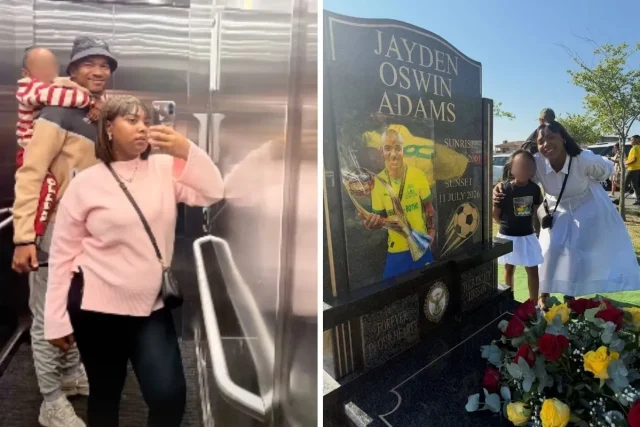 Jayden Adams’ Partner Hints at Family Tensions After His Death Jayden Adams, Jayden Adams girlfriend, Aqueelah Adendorf, Jayden Adams daughter, Jayden Adams family, Jayden Adams death, Jayden Adams tombstone, Mamelodi Sundowns, Bafana Bafana