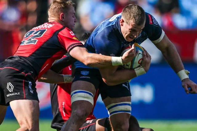Cameron Hanekom Springboks. Hanekom Bulls Lions URC, Springbok No 8 depth, Jasper Wiese Cameron Hanekom, Springboks Nations Championship, Rassie Erasmus selection, Bulls vs Lions 57-15, Springboks end-of-year tour 2026, Springbok squad 2027 World Cup