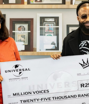 Cassper Nyovest’s Million Voices Campaign Receives R100,000 Boost From SGS South Africa Cassper Nyovest donation, SGS South Africa donation, R100,000 donation, Million Voices campaign, period poverty in South Africa, menstrual hygiene products, girls’ education, South African hip-hop news, corporate social responsibility.